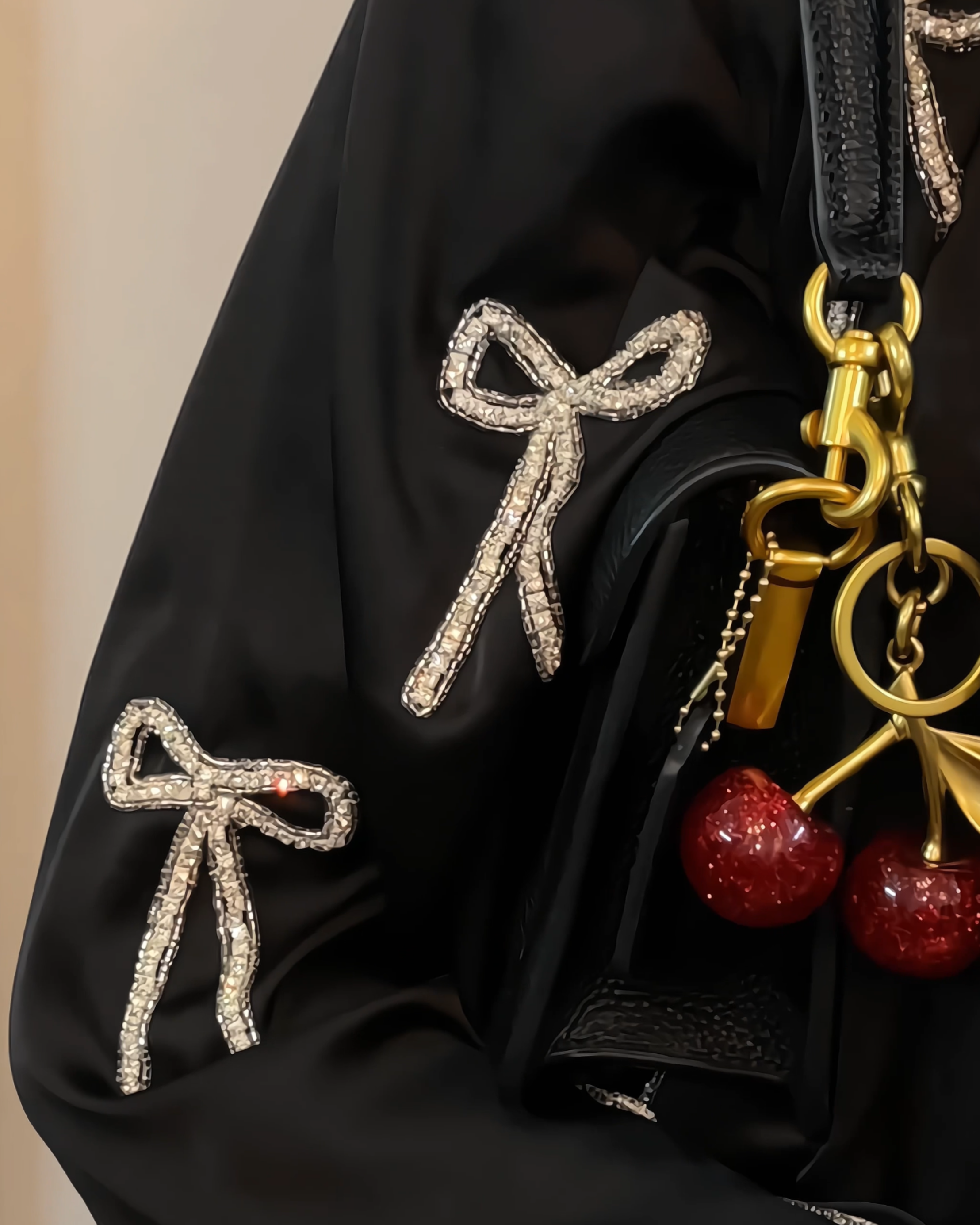 Black Bow Abaya