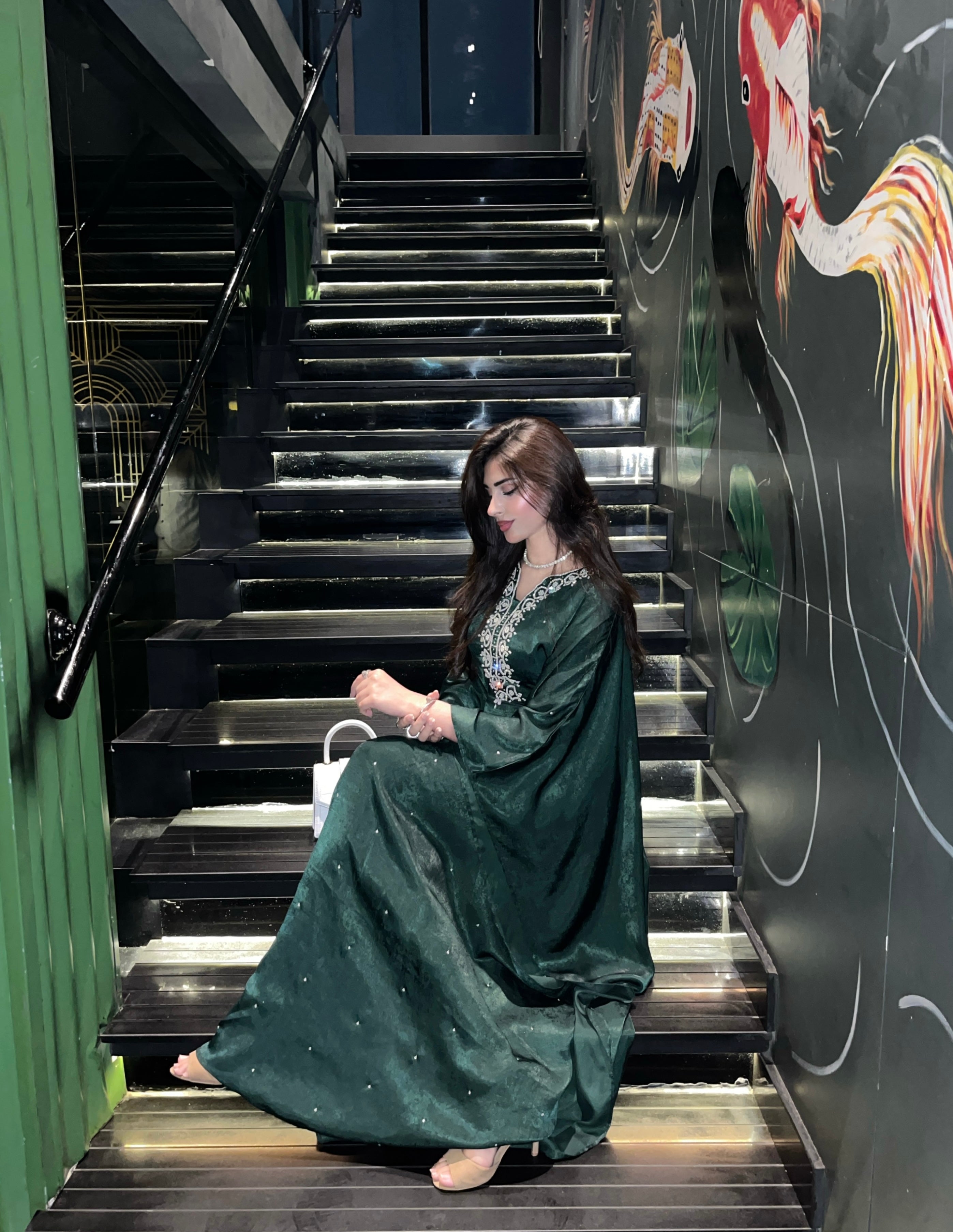 Olive caftan