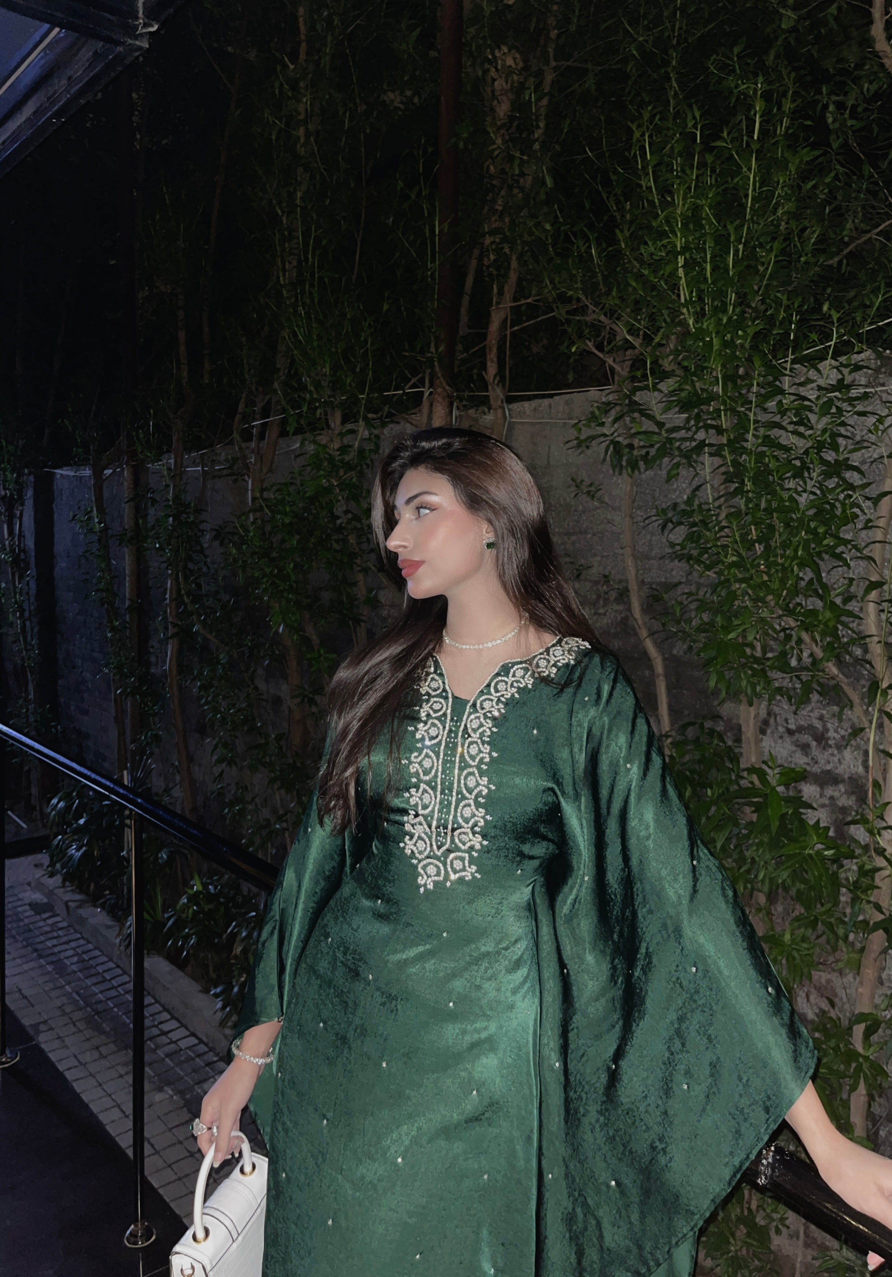 Olive caftan