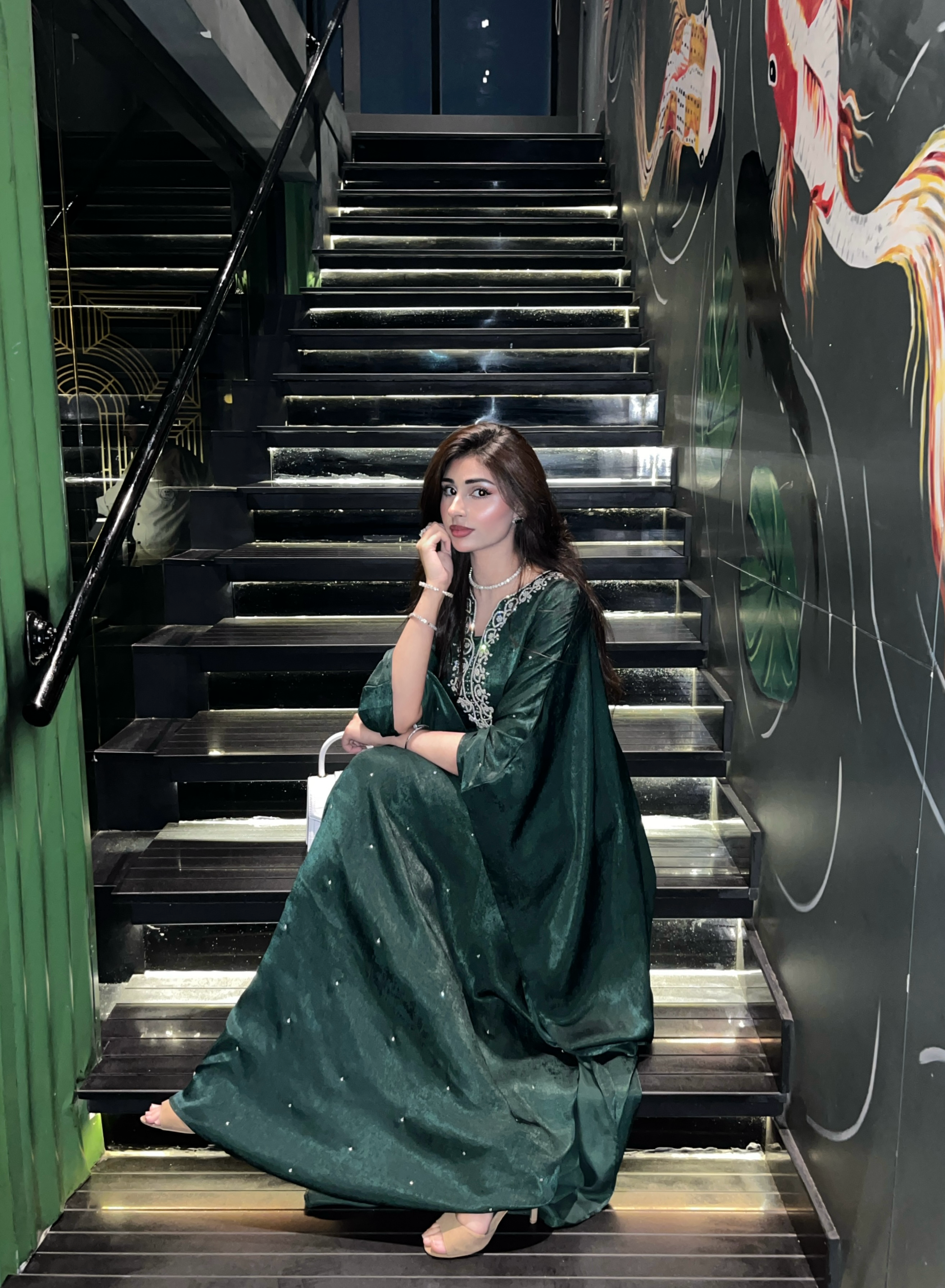 Olive caftan