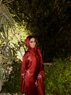 Red bow Abaya