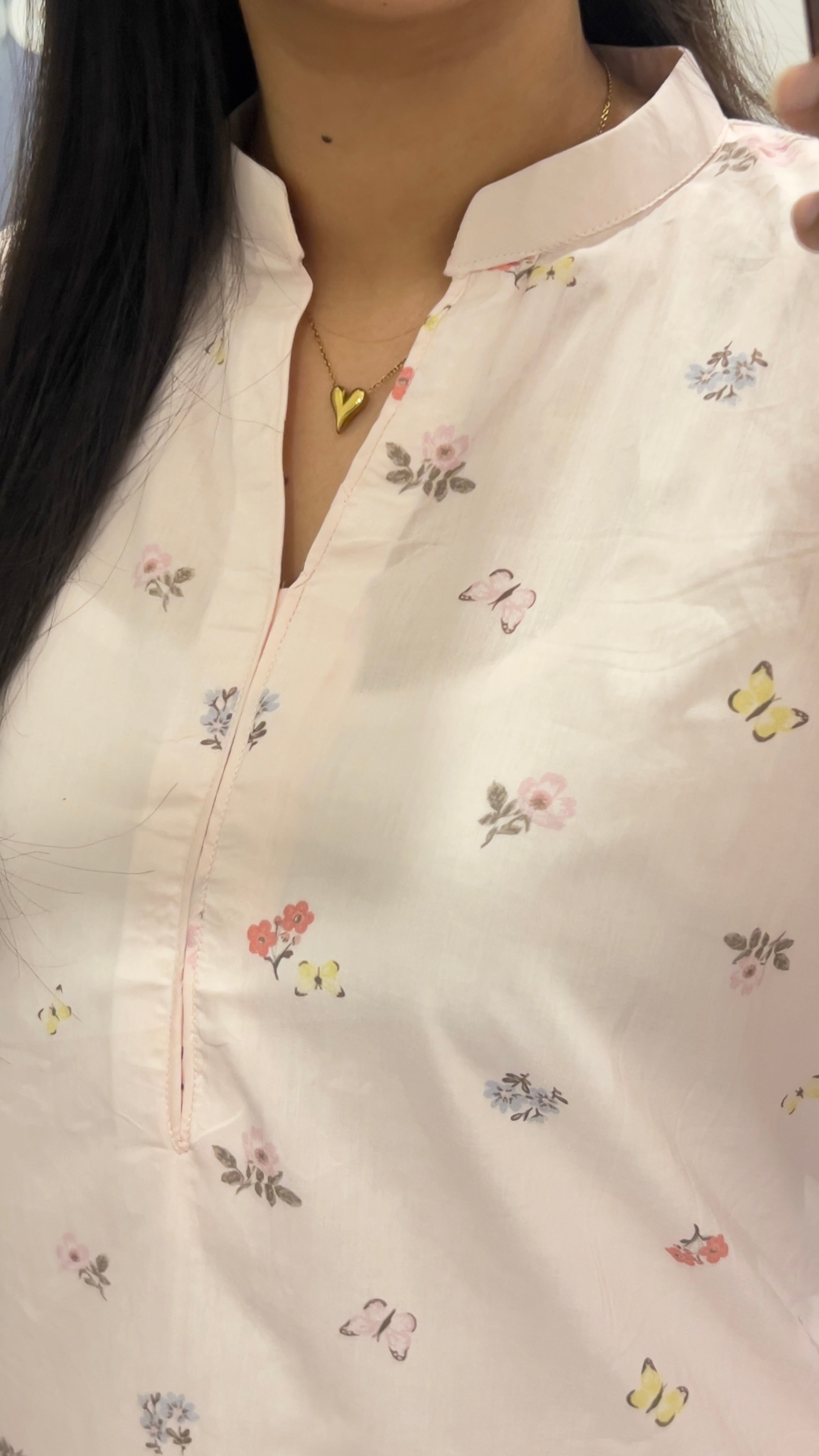 Pink Printed Farshi Shalwar Set for Women | 2 Piece Lawn Summer Outfit