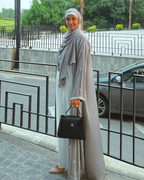 Stone Abaya Gown 3 Piece